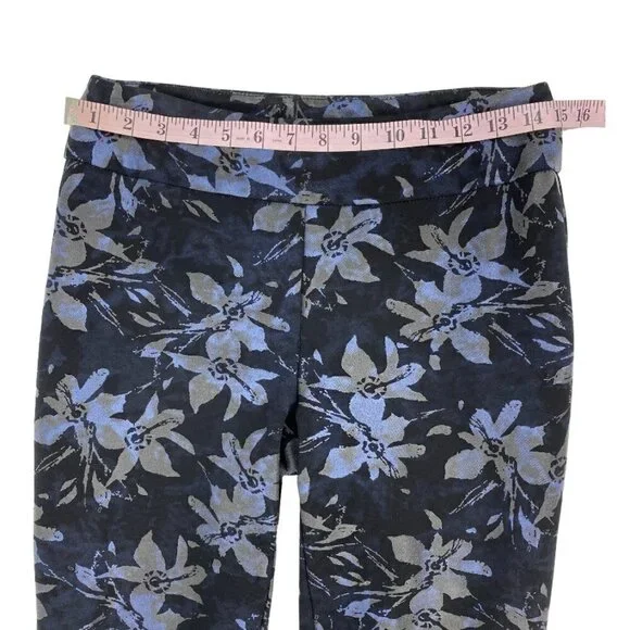 Joseph Ribkoff Metallic Pull On Cropped Pants Sz 6​​​​​​​​​​​​​​ - Picture 5 of 8